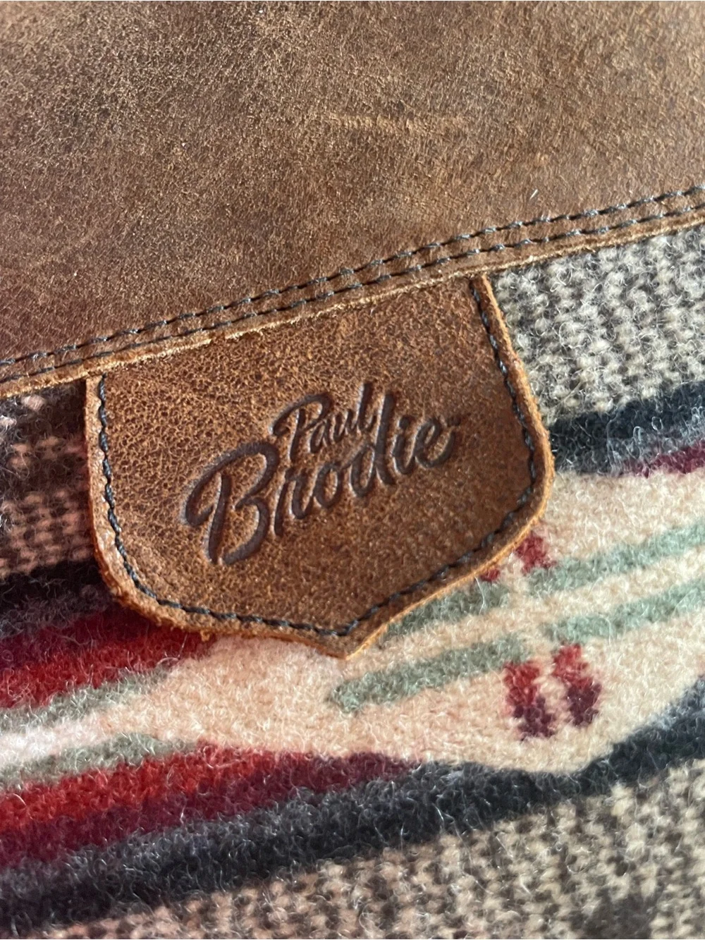 Brown Leather & Aztec Knit Mid-Calf (6) - Picture 10 of 15